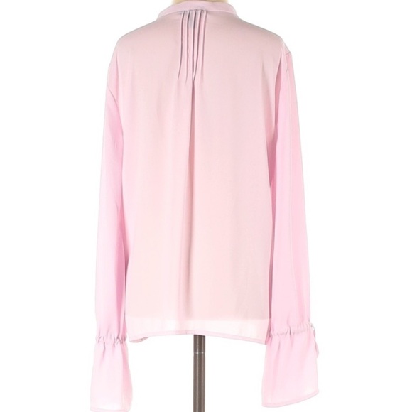 J.Crew Pintuck Tie Sleeve top pink XS - Picture 2 of 8